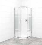 Sprchovací kút štvrťkruh 80x80 cm SAT TEX SATBKTEXS80CRS SATBKTEXS80CRS