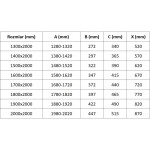 MEXEN/S - Exo dvojité posuvné sprchové dvere 160, transparent, čierna 8152-160-000-70-00