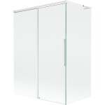 MEXEN/S - Rox L vaňová zástena 2-krídlová posuvná 120 + 70 x 150, transparent, biela 8C9L-120-070-20-00