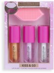Revolution, Kiss & Go Glaze Lip Care Gift Set, sada