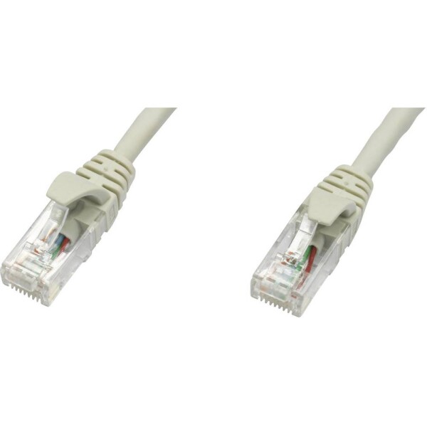 Telegärtner 100008583 RJ45 sieťové káble, prepojovacie káble CAT 5e U/UTP 3.00 m sivá samozhášavý 1 ks; 100008583