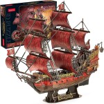 Cubicfun 3D Puzzle Plachetnica Queen Anne's Revenge 391 dielikov