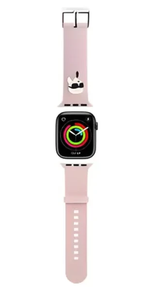 Karl Lagerfeld Karl Head NFT ružová / Remienok pre Apple Watch 42/44/45/46/49 mm / Silikón (57983123866)