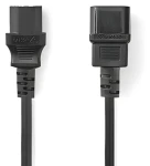 Nedis napájací kábel IEC-320-C14 - IEC-320-C13 čierna / Napájací kábel / Priamy / Poniklované konektory / 3 m (CEGP10500BK30)