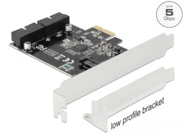 DeLock Karta PCI Express - 2 x interné pinové konektory / USB 3.0 (90387)