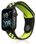 Beline Sport Silicone 38/40/41 mm čierno-limetková / Remienok pre Apple Watch / Silikónový / Perforovaný