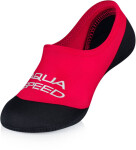 AQUA SPEED Ponožky na plávanie Neo Red/Black Pattern 31