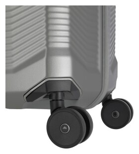 Veľký škrupinový kufor Travelite Millennium L Silver