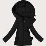 Ľahká čierna dámska bunda s odnímateľnou kapucňou J Style (16M9230-392) odstíny černé S (36)