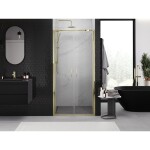 MEXEN - Exo sprchové dvere krídlové110, transparent, zlatá 814-110-000-50-00