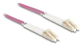 DeLock Optický kábel LC - LC / Multimód OM4 / 50/125 µm / 2 m / s otočnými konektormi (88088)