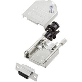 TRU COMPONENTS TCDTZK09DMSK 7708984 sada D-SUB zásuvková lišta 180 ° Pólov: 9 spájkovaný 1 ks; 7708984