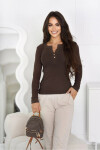 ZARITA BLOUSE DARK MAROON XL