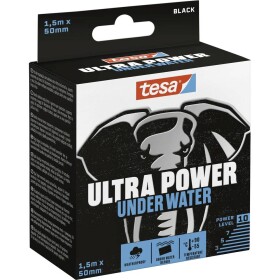 Tesa Ultra Power Underwater 56491-00000-00 inštalačné izolačná páska čierna (d x š) 1.5 m x 50 mm 1 ks; 56491-00000-00 - Tesa 56491-00000-00 inštalačné izolačná páska 1,5 m x 50 mm čierna