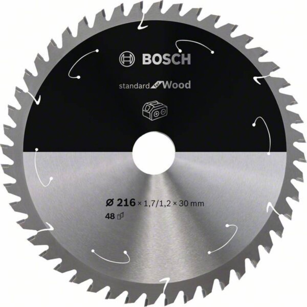 Bosch Accessories 2608837723 2608837723 tvrdokovový pílový kotúč 216 x 30 mm Počet zubov (na palec): 48 1 ks; 2608837723