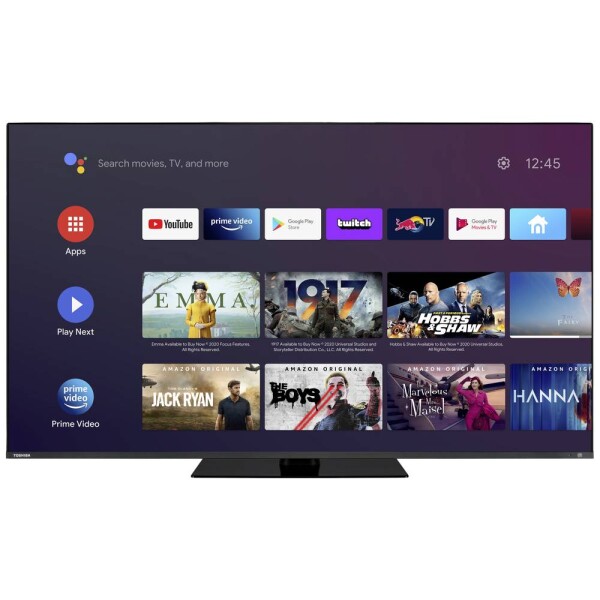 Toshiba 50QA7D63DG QLED TV 126 cm 50 palca En.trieda 2021: E (A - G) CI+, DVB-T2, DVB-C, DVB-S2, Smart TV, UHD čierna; 50QA7D63DG