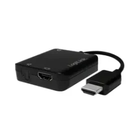 LogiLink HDMI audio extraktor čierna / Adaptér / HDMI - SPDIF + 3,5 mm Jack / 4K 30Hz / HDCP 1.4 (CV0106)
