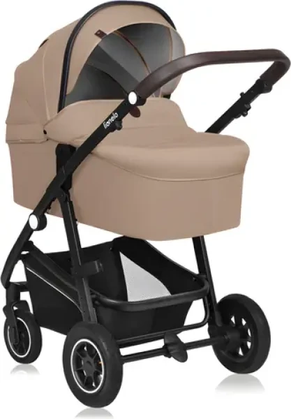 Lionelo Kočík Bianka 3v1 Beige Sand / Hlboký, športový kočík a autosedačka / Nafukovacie kolesá / XXL strieška UPF50+ (LO-BIANKA 3IN1 BEIGE SAND)