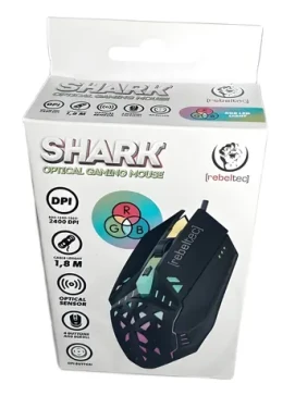 Rebeltec SHARK / Herná myš / Drôtová / USB / 1,8 m kábel (RBLMYS00062)