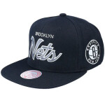 Mitchell & Ness NBA Brooklyn Nets Team Script 2.0 Snapback Nets Cap HHSS3280-BNEYYYYPPPBLCK OSFM