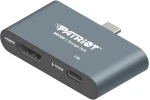Patriot PMD256GH013 / USB-C hub s úložiskom / 256 GB / HDMI / USB-C PD / USB 3.2 Gen 1 (PMD256GH013)