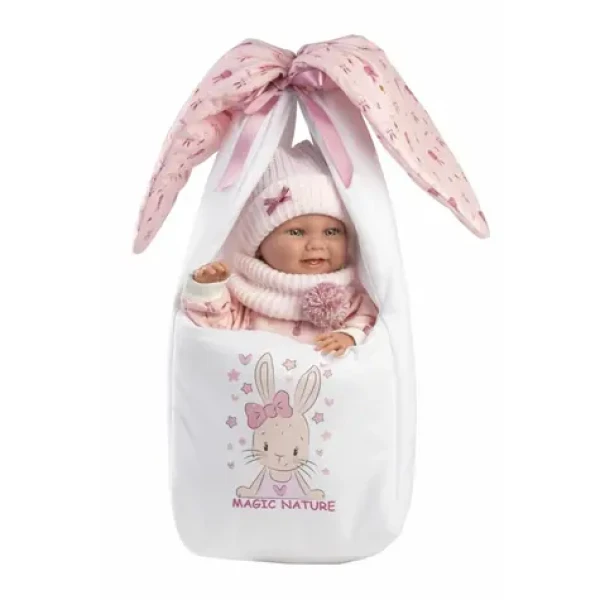 Llorens 73902 NEW BORN HOLČIČKA - realistická bábika bábätko s celovinylovým telom - 40 cm