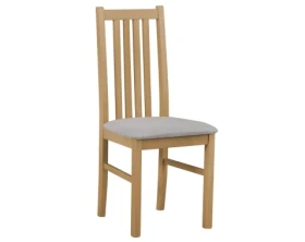 Jedálenská stolička Ontika, dub grandson/šedá tkanina%