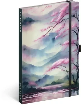 NOTIQUE Notes Sakura, linajkový, 13 x 21 cm (A-34373)