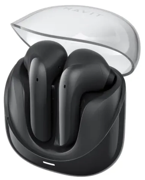 Havit TW974 ModernBuds čierna / Bezdrôtové slúchadlá do uší / mikrofón / Bluetooth / nabíjacie púzdro / až 4,5 h (TW974(Modern buds))