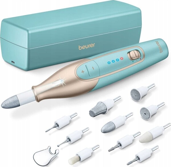 Beurer Beurer MP 84 manicure/pedicure set, nail care (turquoise/gold)