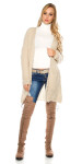 Trendy chunky knit cardigan Einheitsgroesse