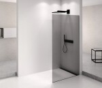POLYSAN - ARCHITEX BLACK MATT sprchová zástena 862 dymové sklo AXB90SC