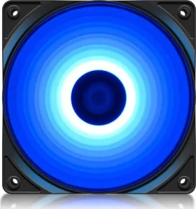 DEEPCOOL RF120B číra / modrá LED / 120mm / 48.9 CFM / 21.9dB @ 1300 RPM (DP-FLED-RF120-BL)