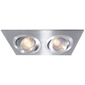 Deko Light Einbauring 175 GU5.3 111821 krúžok pre stropnú montáž LED , halogénová žiarovka GU5.3, MR 16 50 W strieborná; 111821