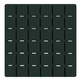 MSV QUADRO sada 5 protišmykových podložiek tmavo zelená / SBS kaučuk / 13 x 13 cm