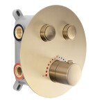 REA - Podomietková sprchová sada LUNGO brúsené zlato + termostat + BOX REA-P8551