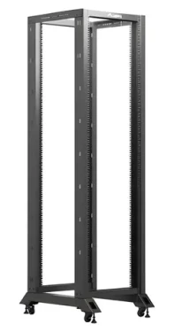 Lanberg OR01-6842-B čierna / Open rack / 19" / 42U / šírka 600mm / hĺbka 800mm (OR01-6842-B)