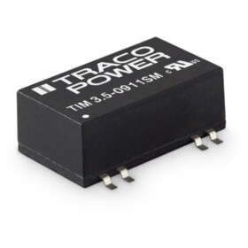 TracoPower TIM 3.5-0922SM DC / DC menič napätia, SMD 146 mA 3.5 W Počet výstupov: 2 x; TIM 3.5-0922SM