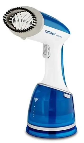 Zelmer ZGS1700 Perform bielo-modrá / Ručný naparovač odevov / 1700 W / 220 ml / 30 g-min (ZGS1700 Perform)