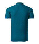 Jednofarebné pánske polo tričko Perfection petrol L