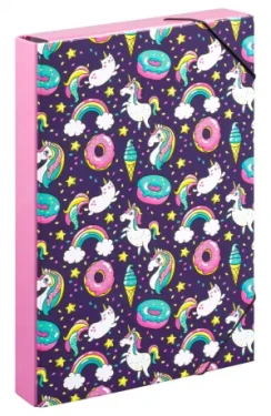 BAAGL Dosky na školské zošity A4 Jumbo Jednorožec / 23x32x5 cm (A-8270)