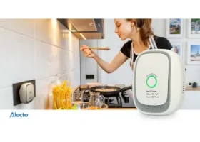Alecto GA11 / Detektor plynu / zemný plyn (metán) / sieťové napájanie / akustický a LED alarm / EN 50194 (GA11)