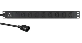 Lanview 19" PDU 8x C13 čierna / PDU / 1U / 3 m / 230 V / 13 A (LVR-2MC14-SPD-C13X8)