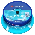 Verbatim CD R AZO 700MB 25 ks / CD R médium / 52x / spindl (43352)