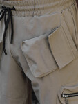 Pánske cargo nohavice béžové FashionStreet UX4302 L