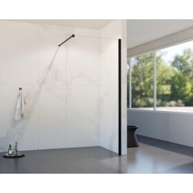 HOPA - Walk-in sprchovací kút LAGOS BLACK NEW 200 - Farba rámu - Čierna, Rozmer A - 110, Rozmer C - 200, Výplň - Číre bezpečnostné sklo - 8 mm BCLAGO11MBCN2