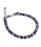 Marc Malone Pánsky korálkový náramok s achátom MCGB5010