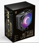 Modecom Volcano 0C T102 LCD ARGB čierna / Chladič CPU / LCD displej / 4X heatpipe / 120 mm ARGB / AM4 + AM5 + Intel (MC-C-T102-AFL-B)