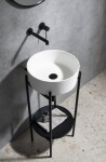 SAPHO - THIN umývadlo na dosku, priemer 38cm, bielá mat WN548