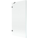 MEXEN/S - Lunar vaňová zástena FIX 90 x 150, transparent, grafit metal 897-090-000-95-00